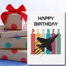 レトロ飛行機ジェット機飛んでいる、航空誕生日