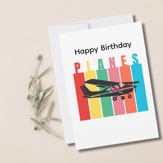 レトロ飛行機セスナ航空誕生日