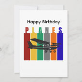 レトロ飛行機セスナ航空誕生日 (正面)