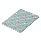 レトロ飛行機パターンメモ帳 ノートパッド (回転)