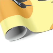 レトロ飛行機ヴィンテージジェット旅行アートデザイン ラッピングペーパー (ロールコーナー)