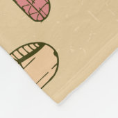 レトロ飛行機：ひび割れたヴィンテージパターン。 フリースブランケット (角)