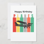 レトロ飛行機 セスナ 航空 誕生日 (正面)
