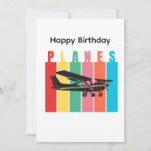 レトロ飛行機 セスナ 航空 誕生日 (正面)