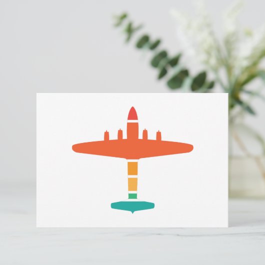 レトロ飛行機 招待状 (スタンド正面)