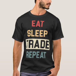 レトロ食べの睡眠の繰り返し4 Tシャツ