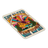 レトロ食べスリープキャンプリピート マグネット (右側)