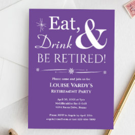 レトロ食べパラリ飲料とBe 退職した 招待状