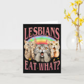 レトロ食べLgbt何キャットレズビアンプライド月等 カード (黄色い花)