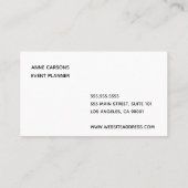 レトロ飲料用シンプル名刺 名刺 (裏面)