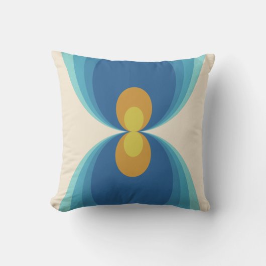 レトロ飾り枕70s 60sスタイル クッション (正面)