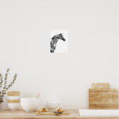 レトロ馬筋解剖学写真 ポスター (キッチン)