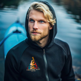 レトロ馬蹄型ベンドカヤック パーカ