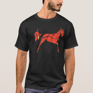 レトロ馬車用の馬のカートの競争 Tシャツ