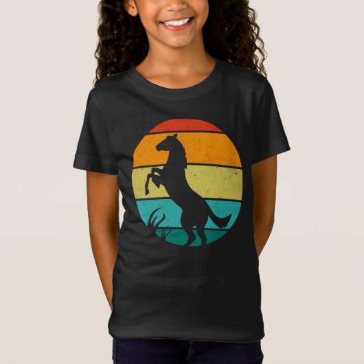 レトロ馬 Tシャツ (正面)