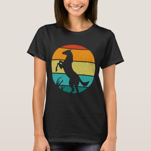 レトロ馬 Tシャツ (正面)