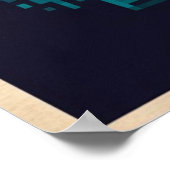 レトロ騎士ピクセル ポスター (角)