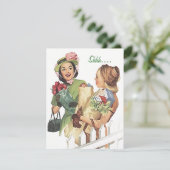 レトロ驚きパーティー(任意の大事な行事招待状) 招待状 (スタンド正面)