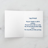 レトロ骨格誕生日 カード (内部)