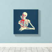 レトロ骨格 キャンバスプリント (インサイチュ (ウッドフロア))