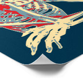 レトロ骨格 ポスター (角)