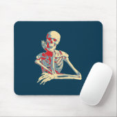 レトロ骨格 マウスパッド (マウス)