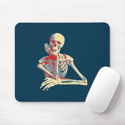 レトロ骨格 マウスパッド (マウス)