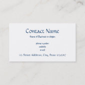 レトロ骨格 名刺 (裏面)