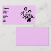 レトロ高ファッションモデル 名刺 (正面/裏面)