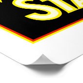 レトロ高品質ヴィンテージホワイトスターコーヒー広告 ポスター (角)