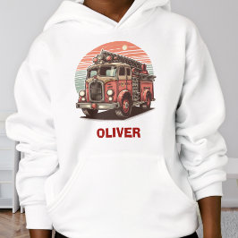 レトロ魅力的ヴィンテージ消防車アットサンセットホテル