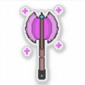 レトロ魔法の斧 シール (正面)