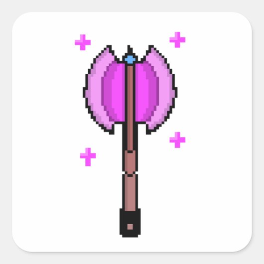 レトロ魔法の斧 スクエアシール (正面)