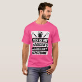 レトロ魔法使いアシスタント衣装シャツ魔法ショー Tシャツ (正面フル)