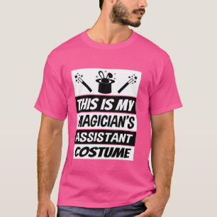 レトロ魔法使いアシスタント衣装シャツ魔法ショー Tシャツ