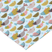 レトロ魚 ショートテーブルランナー (コーナー)