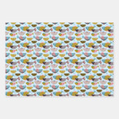 レトロ魚 ラッピングペーパーシート (正面)