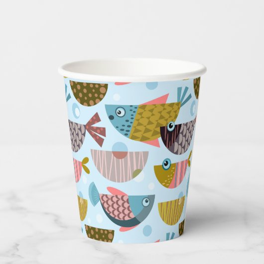 レトロ魚 紙コップ (裏面)