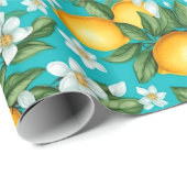 レトロ鮮やかシトラスメドレクリスマス ラッピングペーパー (ロールコーナー)
