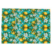 レトロ鮮やかシトラスメドレクリスマス ラージペーパーバッグ (裏面)