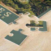 レトロ鮮やかスタイルアーチズ国立公園 ジグソーパズル (側面)