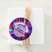 レトロ鮮やかネオンピ白熱［赤熱］光を放つックパープルサンキュー フェイバータグ (インサイチュ)