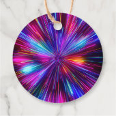 レトロ鮮やかネオンピ白熱［赤熱］光を放つックパープルサンキュー フェイバータグ (裏面)