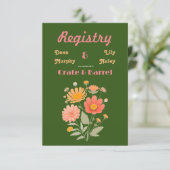 レトロ鮮やかフローラレジストリ格納装置カード エンクロージャーカード (スタンド正面)