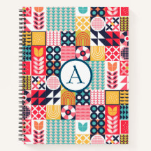 レトロ鮮やか幾何パタカラフルーン