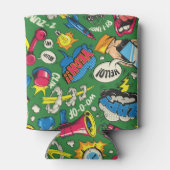 レトロ鮮やか漫画バースト 缶クーラー (裏面)