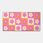 レトロ鮮やかBOHOフローラルパターン デスクマット (正面)