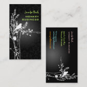 レトロ鳥+グラファイト 名刺 (正面/裏面)