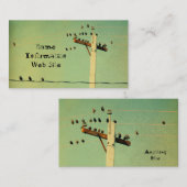 レトロ鳥 名刺 (正面/裏面)