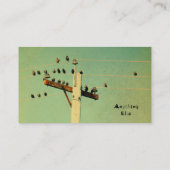 レトロ鳥 名刺 (裏面)